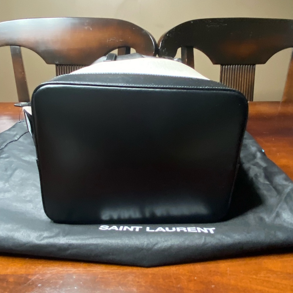 Saint Laurent Teddy canvas and leather tote bag NEW - Picture 13 of 13